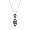 Thumbnail Image 1 of Le Vian Diamond Lattice Weave Marquise Drop Necklace 1/4 ct tw 14K Vanilla Gold 19”