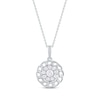 Thumbnail Image 1 of Round-Cut Diamond Chain Edge Necklace 1/3 ct tw Sterling Silver 18“