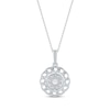 Thumbnail Image 3 of Round-Cut Diamond Chain Edge Necklace 1/3 ct tw Sterling Silver 18“