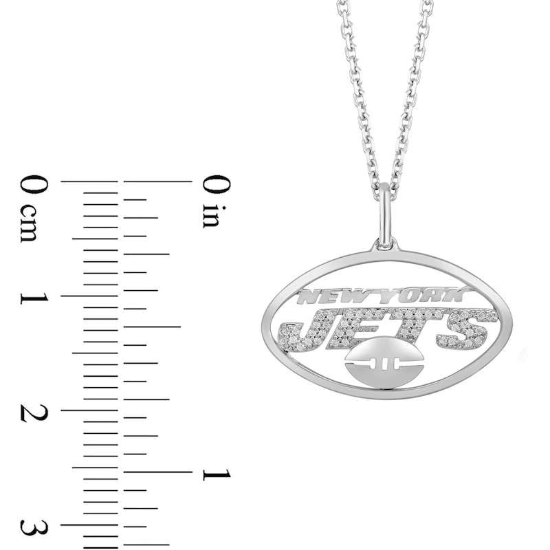 New York Jets Chain Necklace with Small Charm