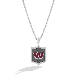 True Fans San Francisco 49ers Diamond Accent Football Necklace in