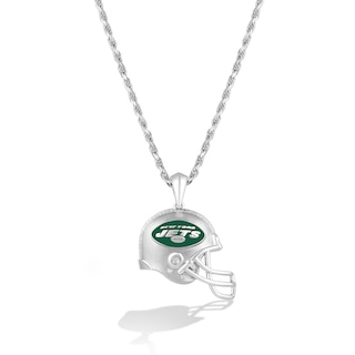 New York Jets Jets Large Silver Pendant