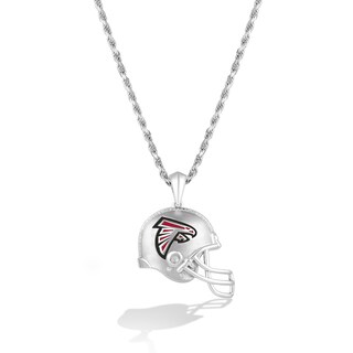 True Fans San Francisco 49ers Diamond Accent Football Necklace in