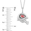 True Fans Chicago Bears 1/20 CT. T.W. Diamond Helmet Necklace in Sterling  Silver