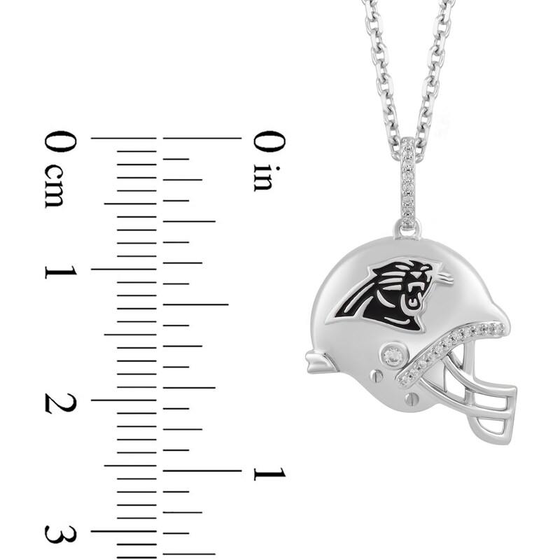 True Fans Minnesota Vikings 1/20 CT. T.W. Diamond Helmet Necklace in  Sterling Silver