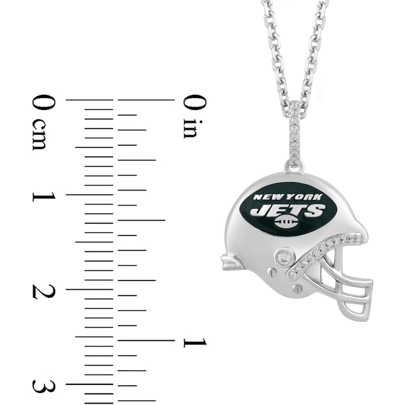 New York Giants Helmet Pendant, 14K White - The GLD Shop