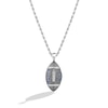 Thumbnail Image 1 of True Fans Indianapolis Colts 1/20 CT. T.W. Diamond Vertical Football Necklace in Sterling Silver