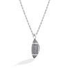 Thumbnail Image 2 of True Fans Indianapolis Colts 1/20 CT. T.W. Diamond Vertical Football Necklace in Sterling Silver