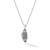 Thumbnail Image 3 of True Fans Indianapolis Colts 1/20 CT. T.W. Diamond Vertical Football Necklace in Sterling Silver