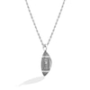 Thumbnail Image 2 of True Fans Atlanta Falcons 1/20 CT. T.W. Diamond Vertical Football Necklace in Sterling Silver