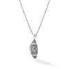 Thumbnail Image 3 of True Fans Jacksonville Jaguars 1/20 CT. T.W. Diamond Vertical Football Necklace in Sterling Silver