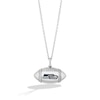 Thumbnail Image 1 of True Fans Seattle Seahawks Diamond Accent Football Necklace in Sterling Silver