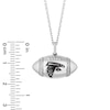 Thumbnail Image 2 of True Fans Atlanta Falcons Diamond Accent Football Necklace in Sterling Silver