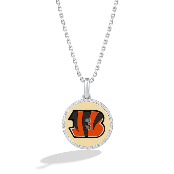Cincinnati Bengals Ohio Love Dainty Charm Necklace (SILVER OR GOLD