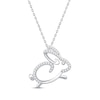 Thumbnail Image 0 of Round-Cut Diamond Year of the Rabbit Necklace 1/5 ct tw Sterling Silver 18”