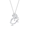 Thumbnail Image 2 of Round-Cut Diamond Year of the Rabbit Necklace 1/10 ct tw Sterling Silver 18”