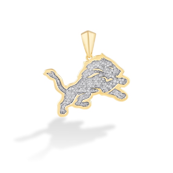 True Fans New York Giants 1/4 CT. T.W. Diamond Logo Charm in 10K Gold