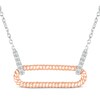 Kay Round-Cut Diamond Paperclip Necklace 1/15 ct tw 10K Rose Gold &  Sterling Silver 18” | Fairlane Town Center