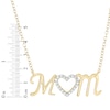 Thumbnail Image 2 of Round-Cut Diamond MOM Necklace 1/20 ct tw 10K Yellow Gold 18”