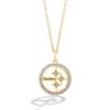 Thumbnail Image 1 of True Fans Pittsburgh Steelers 1/10 CT. T.W. Diamond Logo Necklace in 10K Yellow Gold