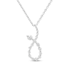 Thumbnail Image 1 of Diamond Loop Necklace 1/3 ct tw 10K White Gold 18&quot;