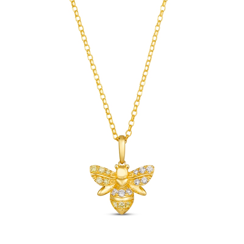 Annoushka Lovelock 14ct Yellow Gold Diamond Bee Necklace
