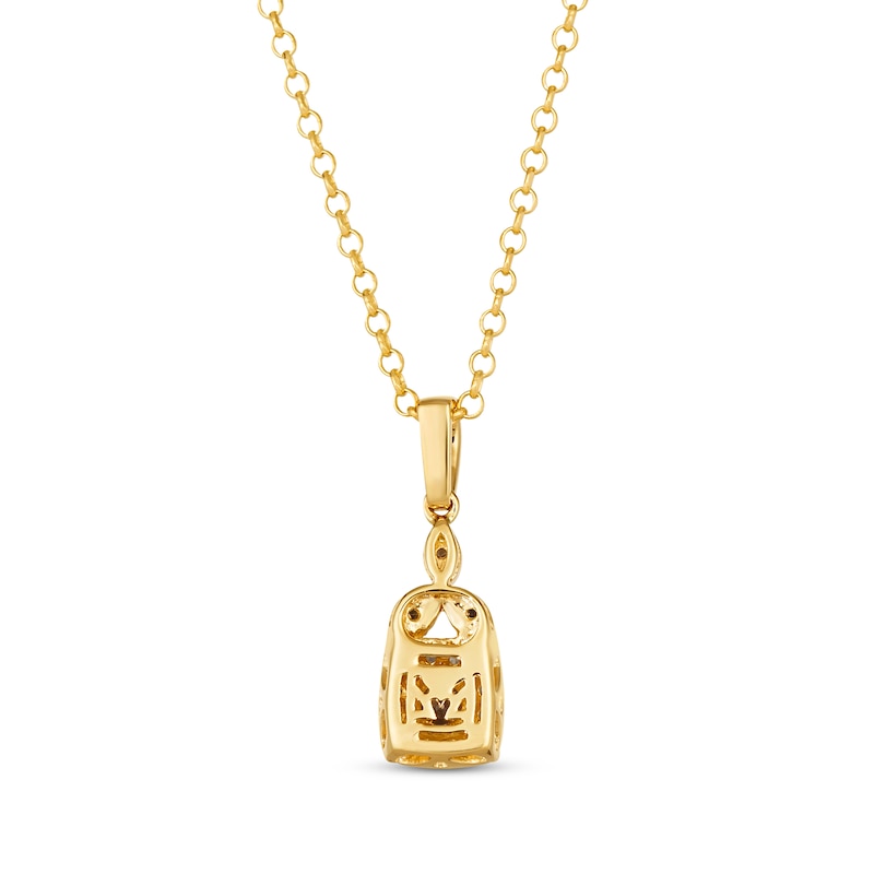 Le Vian Venetian Mosaic Diamond Necklace 3/8 ct tw 14K Honey Gold 19"