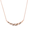 Thumbnail Image 1 of Le Vian Chocolate Twist Diamond Necklace 1/3 ct tw 14K Strawberry Gold 19&quot;