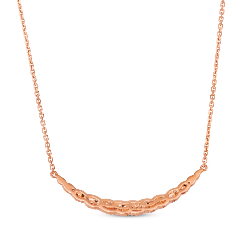 Main Image 3 of Le Vian Chocolate Twist Diamond Necklace 1/3 ct tw 14K Strawberry Gold 19&quot;