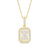 Thumbnail Image 1 of Multi-Diamond Octagon-Shape Necklace 1/4 ct tw 10K Yellow Gold 18&quot;