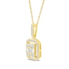 Thumbnail Image 2 of Multi-Diamond Octagon-Shape Necklace 1/4 ct tw 10K Yellow Gold 18&quot;