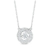 Thumbnail Image 1 of Diamond Swirl Necklace 1/3 ct tw 10K White Gold 18&quot;