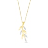 Thumbnail Image 1 of Diamond Branch Necklace 1/15 ct tw 10K Yellow Gold 18&quot;