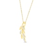 Thumbnail Image 2 of Diamond Branch Necklace 1/15 ct tw 10K Yellow Gold 18&quot;