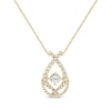 Thumbnail Image 1 of Love Entwined Diamond Necklace 1/3 ct tw 10K Yellow Gold 18&quot;