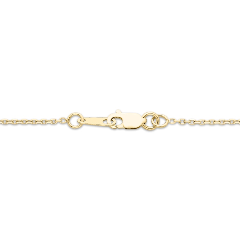 Main Image 3 of Love Entwined Diamond Necklace 1/3 ct tw 10K Yellow Gold 18&quot;