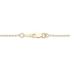 Thumbnail Image 3 of Love Entwined Diamond Necklace 1/2 ct tw 10K Yellow Gold 18&quot;