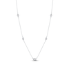 Thumbnail Image 1 of Pear-Shaped Diamond Station Necklace 1/3 ct tw 10K White Gold 18&quot;