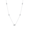 Thumbnail Image 3 of Pear-Shaped Diamond Station Necklace 1/3 ct tw 10K White Gold 18&quot;