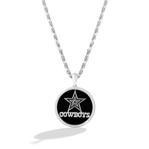 Dallas Cowboys Pendant, 14K White - The GLD Shop