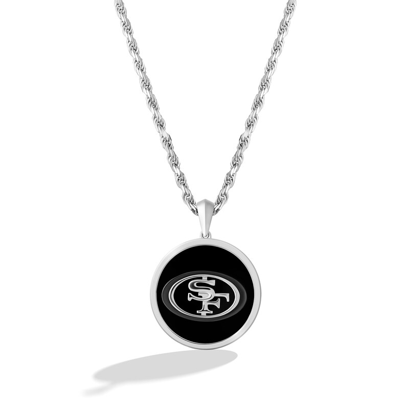 San Francisco 49ers Pendant, 14K White - The GLD Shop