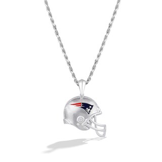 True Fans Kansas City Chiefs Diamond Accent Football Necklace in Sterling  Silver