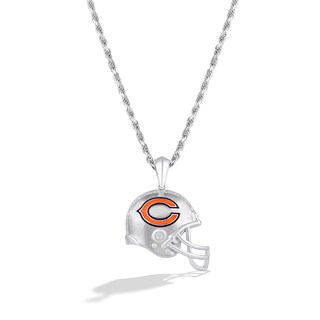 True Fans Pittsburgh Steelers Diamond Accent Football Necklace in Sterling  Silver