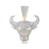 Thumbnail Image 1 of Men's Bull Head Pendant 1 ct tw 10K Yellow Gold