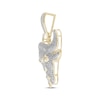 Thumbnail Image 2 of Men's Bull Head Pendant 1 ct tw 10K Yellow Gold