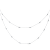 Thumbnail Image 3 of Diamond Station Layered Necklace 1 ct tw 10K White Gold 16&quot;