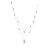 Thumbnail Image 2 of Diamond Station Layered Necklace 1 ct tw 10K White Gold 16&quot;