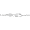 Thumbnail Image 4 of Baguette-Cut Diamond Butterfly Necklace 1/15 ct tw 10K White Gold