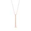 Thumbnail Image 1 of Diamond Vertical Bar Necklace 1/10 ct tw 10K Rose Gold 18&quot;