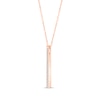 Thumbnail Image 2 of Diamond Vertical Bar Necklace 1/10 ct tw 10K Rose Gold 18&quot;